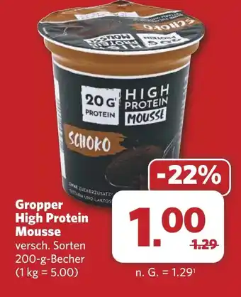 Combi Gropper High Protein Mousse aanbieding