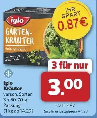 Combi Iglo Kräuter aanbieding