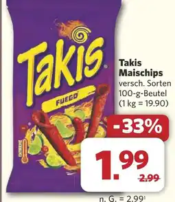 Combi Takis Maischips aanbieding