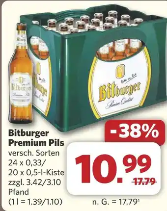 Combi Bitburger Premium Pils aanbieding