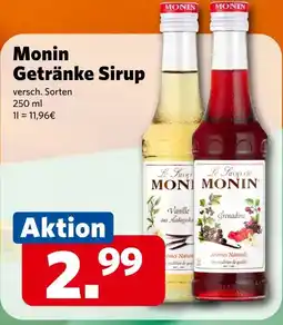 Combi Monin Getränke Sirup aanbieding