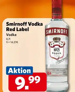 Combi Smirnoff Vodka Red Label aanbieding