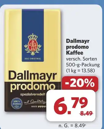 Combi Dallmayr prodomo Kaffee aanbieding