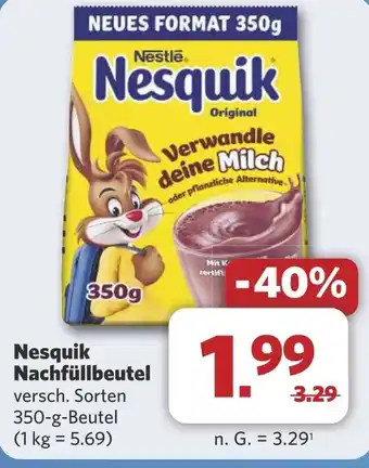 Combi Nesquik Nachfüllbeutel aanbieding
