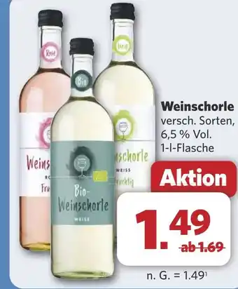 Combi Weinschorle aanbieding