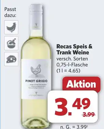 Combi Recas Speis & Trank Weine aanbieding