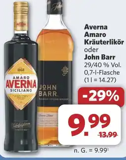 Combi Averna Amaro Kräuterlikör oder John Barr aanbieding