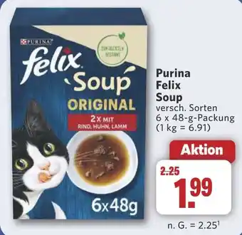 Combi Purina Felix Soup aanbieding