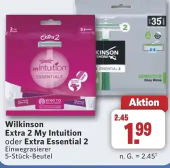 Combi Wilkinson Extra 2 My Intuition oder Extra Essential 2 aanbieding
