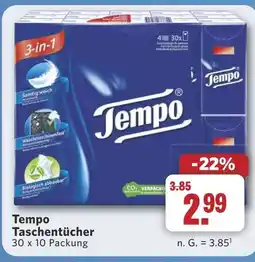 Combi Tempo Taschentücher aanbieding
