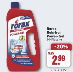 Combi Rorax Rohrfrei Power-Gel aanbieding