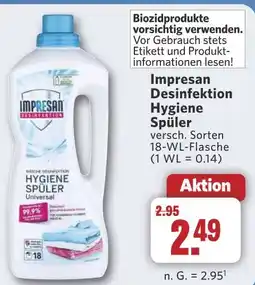 Combi Impresan Desinfektion Hygiene Spüler aanbieding