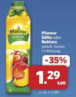 Combi Pfanner Säfte oder Nektare aanbieding