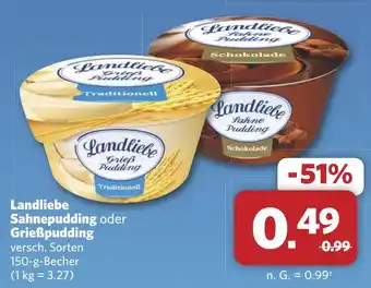 Combi Landliebe Sahnepudding oder Grieẞpudding aanbieding