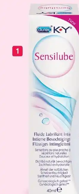 Etos Durex Sensilube waterbasis glijmiddel aanbieding