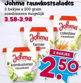 Boon`s Markt Johma rauwkostsalades aanbieding