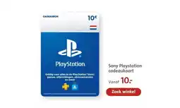 Bruna Sony Playstation cadeaukaart aanbieding