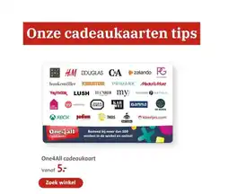 Bruna One4All cadeaukaart aanbieding