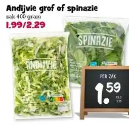 Boon`s Markt Andijvie grof of spinazie aanbieding