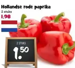 Boon`s Markt Hollandse rode paprika aanbieding