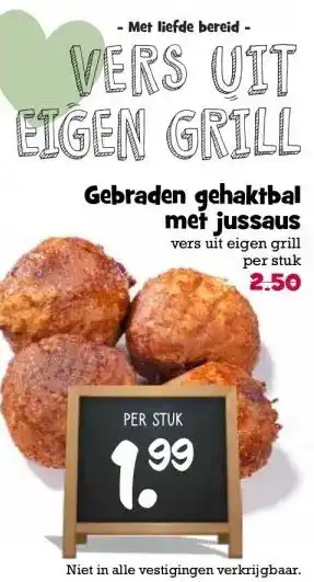 Boon`s Markt Gebraden gehaktbal met jussaus aanbieding