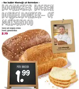 Boon`s Markt BOONACKER BOEREN DUBBELDONKER OF MAÏSBROOD aanbieding