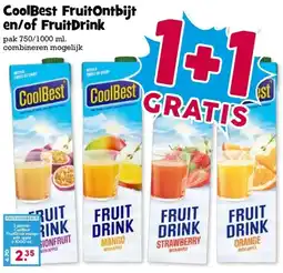 Boon`s Markt CoolBest Fruit Ontbijt en/of Fruit Drink aanbieding