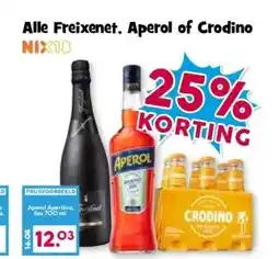 Boon`s Markt Alle Freixenet. Aperol of Crodino NIX18 aanbieding