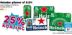 Boon`s Markt Heineken pilsener of 0.0% aanbieding
