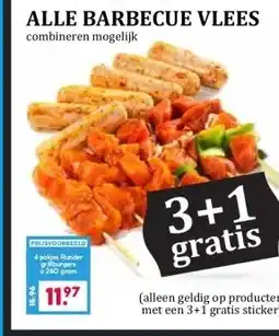 Boon`s Markt ALLE BARBECUE VLEES combineren mogelijk aanbieding