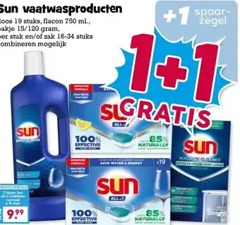 Boon`s Markt Sun vaatwasproducten aanbieding