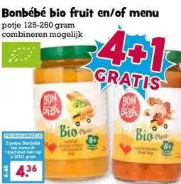 Boon`s Markt Bonbébé bio fruit en/of menu aanbieding