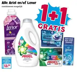 Boon`s Markt Alle Ariel en/of Lenor aanbieding