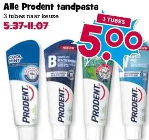 Boon`s Markt Alle Prodent tandpasta aanbieding