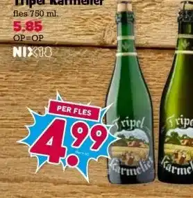 Boon`s Markt Tripel Karmeliet fles 750 ml. aanbieding