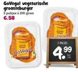 Boon`s Markt GoVega! vegetarische groenteburger 2 pakjes à 200 gram aanbieding