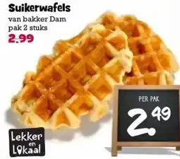 Boon`s Markt Suikerwafels van bakker Dam pak 2 stuks aanbieding