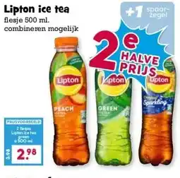 Boon`s Markt Lipton ice tea flesje 500 ml. combineren mogelijk aanbieding