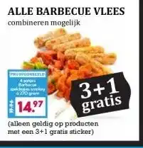 Boon`s Markt ALLE BARBECUE VLEES combineren mogelijk aanbieding