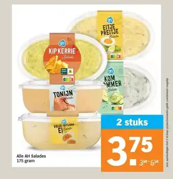 Albert Heijn Alle AH Salades 175 gram aanbieding