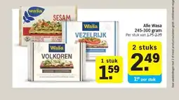 Albert Heijn Alle Wasa 245-300 gram aanbieding