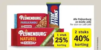 Albert Heijn Alle Peijnenburg en Snelle Jelle aanbieding