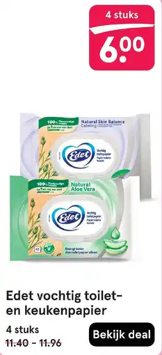 Etos Edet vochtig toilet en keukenpapier aanbieding