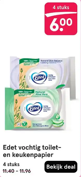 Etos Edet vochtig toilet en keukenpapier aanbieding