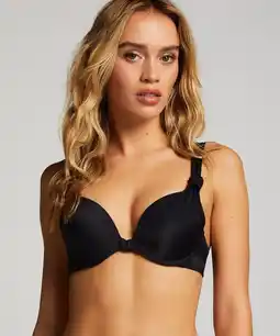 Hunkemoller Hunkemöller Voorgevormde push-up beugel bikinitop Luxe Cup A - E Zwart aanbieding