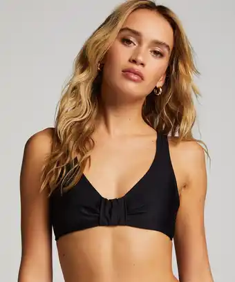 Hunkemoller Hunkemöller Niet-voorgevormde beugel bikinitop Luxe Zwart aanbieding