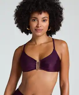Hunkemoller Hunkemöller Bikini Crop Top Costa Paars aanbieding