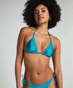 Hunkemoller Hunkemöller Triangel bikinitop Aqua Blauw aanbieding