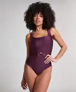Hunkemoller Hunkemöller Corrigerend badpak Costa Paars aanbieding
