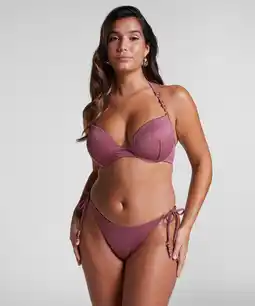 Hunkemoller Hunkemöller Hoog uitgesneden Bikinibroekje Cozumel Paars aanbieding